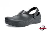 Shoes For Crews Zinc fekete, uniszex, pántos, csúszásmentes szakácsklumpa (66064)