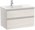 Roca The Gap 800 mm-es mosdószekrény balos mosdóval északi hamu színben (A851479434)