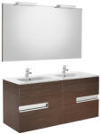Roca Pack Victoria-N szett, alsószekrény, mosdó, tükör, lámpa (1200) Wenge (A855840154)