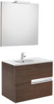 Roca Pack Victoria-N szett, alsószekrény, mosdó, tükör, lámpa (700) Wenge (A855843154)