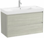 Roca Ona két fiókos mosdószekrény A32768A000 mosdóval, világos tölgy színben (A851693512)