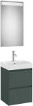 Roca Ona két fiókos mosdószekrény Pack mosdóval, tükörrel, matt zöld színben 450 x 360 (A851697513)