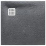 Roca Terran extra lapos műgyanta zuhanytálca, csúszásgátló felülettel 900 x 900 x 26 Pizzara (AP0338438401200)