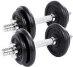 SONGMICS 2-in-1 Állítható Súlyzókészlet Öntöttvas 2x10 kg Fekete (EUZ-SYL20LBKV1)