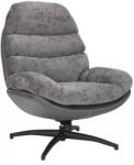 SIGNAL MEBLE Giselle Luxus Forgó Fotel Szövet-Műbőr Szürke TILT (SIG-GISELLESZ)