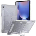 telefonultău Husa de protectie telefonultau® pentru Samsung Galaxy Tab S11 Ultra (SM-X730/SM-X736), 14.6 inch, silicon transparent antishock cu colturi intarite, suport integrat pentru tableta si stylus, rezistent