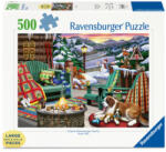 Ravensburger Puzzle 500 db - Egy nap lezárása (16442)