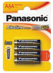 Panasonic Alkaline Power AAA mikro 1.5V alkáli/tartós elemcsomag (4db) (LR03APB-4BP) (LR03APB-4BP)