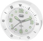 Trevi kvarc ébresztőóra nagy, világító számlappal, fehér (15503) (15503)