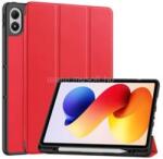 Gigapack Poco Pad M1 / Redmi Pad 2 Pro GIGAPACK Tok álló, bőr hatású aktív FLIP, ceruza tartó, PIROS (GP-179086) (GP-179086)