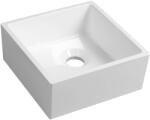 SAPHO - Mosdókagyló tányérhoz 25x25cm, túlfolyó nélkül, fehér színben SN250 (SN250)