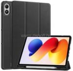 Gigapack Poco Pad M1 / Redmi Pad 2 Pro GIGAPACK Tok álló, bőr hatású aktív FLIP, ceruza tartó, FEKETE (GP-179083) (GP-179083)
