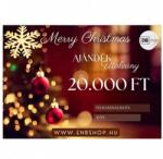  ENBShop Ajándékutalvány 20.000 Ft - Merry Christmas - Arany design (ENB20AUMCA)