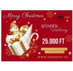  ENBShop Ajándékutalvány 25.000 Ft - Merry Christmas - Piros design (ENB25AUMCP)
