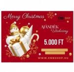  ENBShop Ajándékutalvány 5.000 Ft - Merry Christmas - Piros design (ENB5AUMCP)