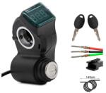 EWHEEL Comutator cu voltmetru, conector SM, pentru trotineta electrica Motus Pro 10 / Techlife X8 (Negru) (96283)