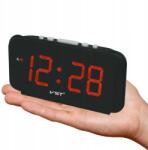 Verk Group LED elektronikus ébresztőóra, 24 órás, fekete, 14, 5x5, 5x5cm, komplett készlet