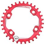 Funn Lánctányér Solo NW 96 4 furatos aszimmetrikus 32T piros