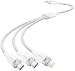 Vention Cablu de date Vention CTRWG, USB la USB-C/Lightning/Micro-USB, 120W, 6A, 1.5m, 480 Mbps, Alb (CTRWG)