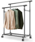 Juskys Kerékkel ellátott fém ruhállvány (51266)