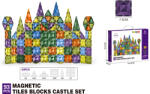 Mamido Set de construcție magnetic colorat 93 piese MT1461 Jucarii de constructii magnetice