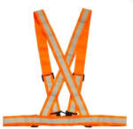 Fb-la1395or Fényvisszaverő heveder - narancssárga, állítható pántokkal (FB-LA1395OR)