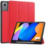 Gigapack tok álló bőr hatású (aktív flip oldalra nyíló trifold asztali tartó) xiaomi redmi pad 2 pro piros (GP-179086)
