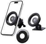 Spigen MFT13 autós tartó (szellőzőre, műszerfalra, öntapadó, 360°, MagSafe) FEKETE Apple iPhone 17 / iPhone 17 Air / iPhone 17 Pro (ACP08315) (ACP08315)