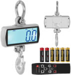  Akasztóhorgos raktármérleg távirányítóval, nagy LCD kijelzővel 500 / 0, 1 kg