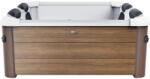  Jakuzzi, MSpa Frame Amber Aero PLUS, 6 személyes, 1150 l, 180 × 180 × 65 cm, duál masszázsrendszer, LED világítás, UVC fertőtlenítés, fa hatású burkolat (TC8050656)