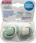 Canpol Suzete din silicon Canpol - Pure Color, 6-18 luni, 2 bucăți, bej (22/656_bei)