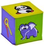  Bébi csörgõs kocka, PVC, szitázott, vegyes, 7*7 cm zacsk