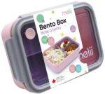Melii Cutie cu alimente pentru copii Melii - Cu compartimente detașabile, 1250 ml, roz-gri (39241040)