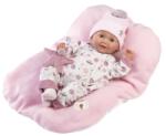 Llorens 74132 NEW BORN - păpușă bebeluș realistă care clipește cu sunete și corp moale din material (MA4-74132) Papusa