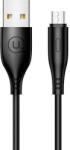USAMS kábel U18 microUSB 2A gyorstöltés 1m fekete SJ268USB01 (US-SJ268) (SJ268USB01)