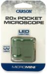 Carson Microscop portabil cu breloc, marire 20x, Carson, MicroMini, Safari (N01001248_001)