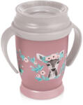 LOVI Чаша с дръжки 360° Lovi - Wild Soul, 250 ml, 9 м+, Розова (1/604) - kindermarket