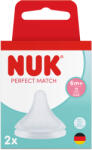 Nuk Силиконови биберони за шише NUK - Perfect Match, Flow control, 6+ m, 2 броя (10124034)