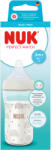Nuk Стъклено шише със силиконов биберон NUK - Perfect Match, размер M, 230 ml (10212056)