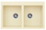 Kevmil Vivien gránit két medencés mosogatótálca 780 x 500 mm - krém (vivien-krém)