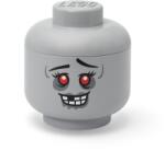 LEGO® Сива пластмасова детска кутия за съхранение ø 24x27 cm Head Zombie L - LEGO® (40320822)
