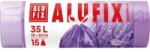 Alufix Saci de gunoi retractabili cu parfum de lavandă 35l/15buc, 50x60cm, violet, HDPE