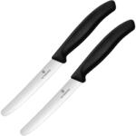 Victorinox Cuțit de bucătărie Victorinox Swiss Classic Black - zimțat cu vârf rotunjit 2 buc