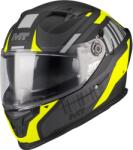 MT Helmets MT Braker SV Cockpit B13 zárt motoros bukósisak matt fekete-szürke-fluo sárga