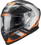 MT Helmets MT Braker SV Inception B4 zárt motoros bukósisak fekete-szürke-narancssárga