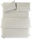 Native Natural Világosszürke-krémszínű kétszemélyes len ágyneműhuzat 200x200 cm Natural Stripes - Native Natural