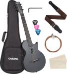 Cascha Carbon Fibre Acoustic Guitar Black Matte Фолк китара