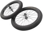 KHEBIKES BMX kerékszett gumiabronccsal KHE MAC3 20 col 14 mm / 10 mm E/H fekete