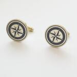  SlavieszkiPL mandzsettagombok, Szélrózsa (Slavieszki.PL)