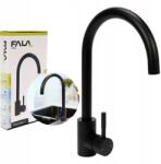 TOYA Konyhai Mosogató Csaptelep Álló, Fekete (75852)